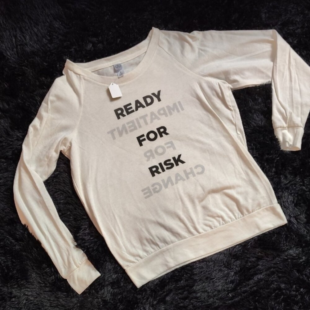 Alternative Off-White Long Sleeve Graphic Shirt